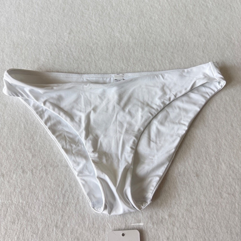 CRZ YOGA Swim Bikini Bottoms Women S Crisp‎ White RY006 New